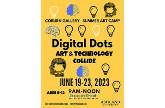 poster for Digital Dots summer art camp