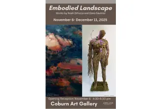 poster promoting "Embodied Landscape" art exhibition