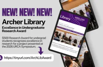 Archer Library Excellence in Undergraduate Research Award