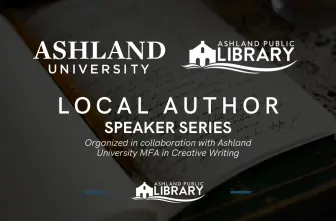 graphic promoting Local Author Speaker Series