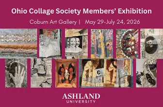 poster promoting 2026 Ohio Collage Society summer exhibition