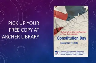 Celebrate Constitution Day at Archer Library!