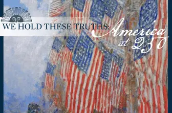 graphic art promoting "We Hold These Truths: America at 250" conference