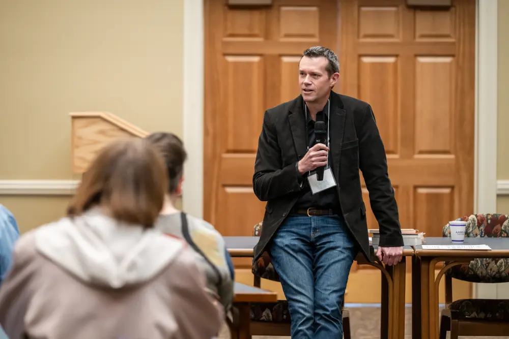 person with a microphone