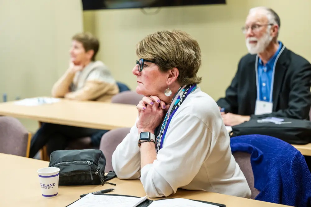people listening to a lecture