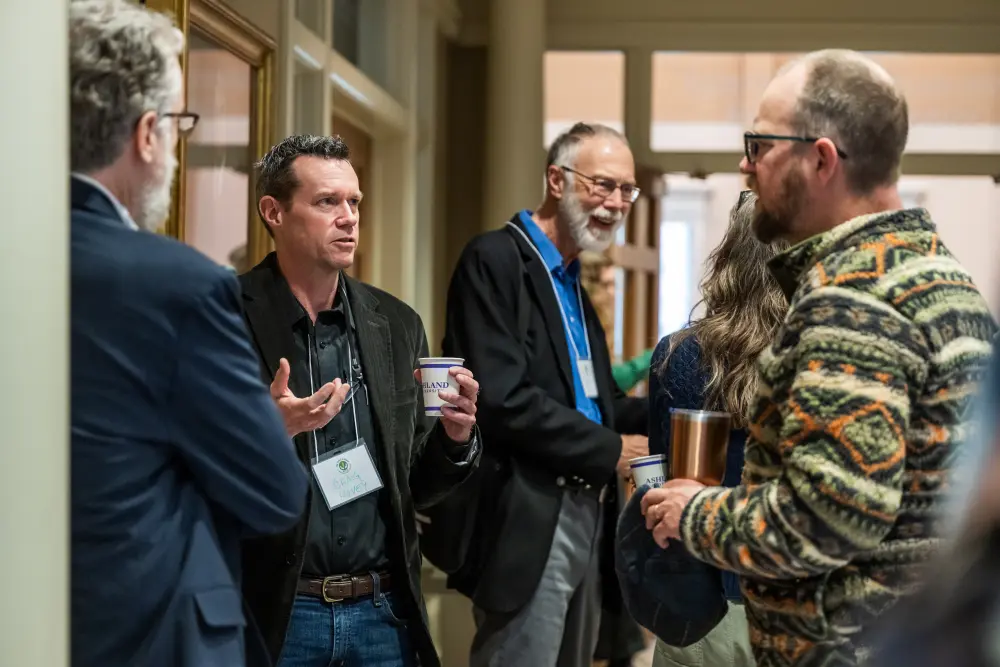 multiple people involved in conversation