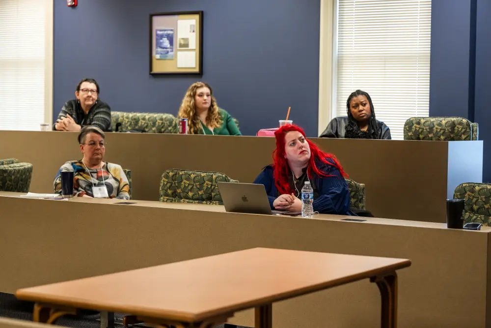 people listening to a lecture