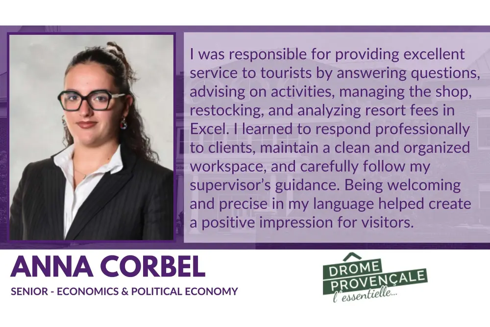 Anna Corbel internship testimonial