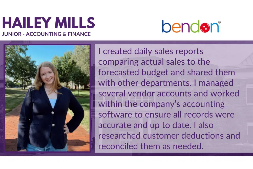Hailey Mills internship testimonial