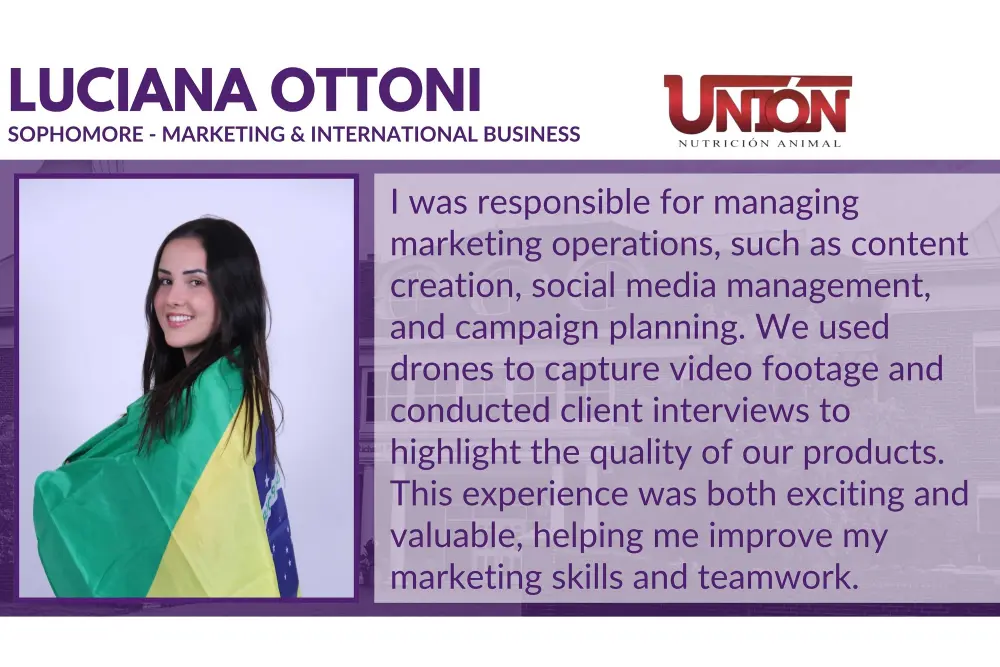 Luciana Ottoni internship testimonial