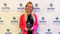 Sarah Watson earns Outstanding Peer Educator award