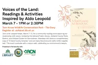 Voices of the Land