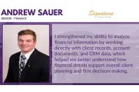 Andrew Sauer internship testimonial
