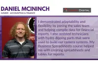 Daniel McIninch internship testimonial