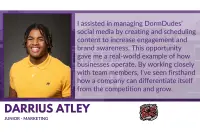 Darrius Atley internship testimonial