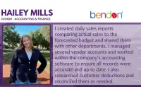 Hailey Mills internship testimonial
