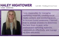 Haley Hightower internship testimonial