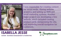 Isabella Jesse internship testimonial