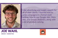 Joe Wahl internship testimonial