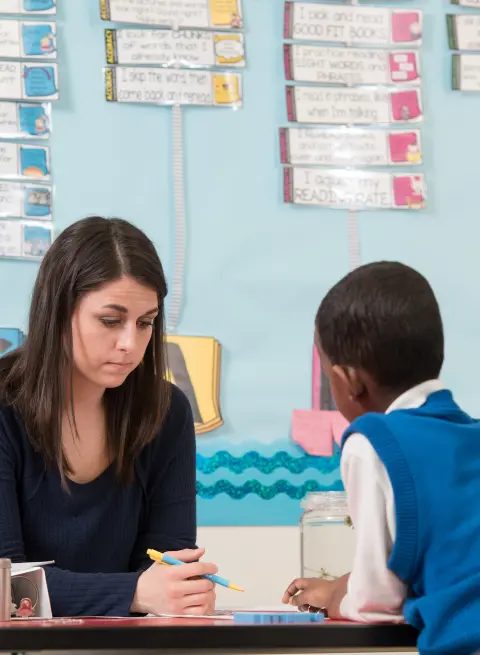 Teacher and student in TESOL Leadership Administration