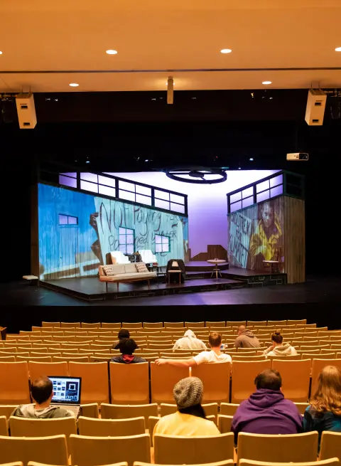 Stage set up for production of "Enemy of the People"