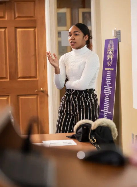 retail merchandising class student presentation