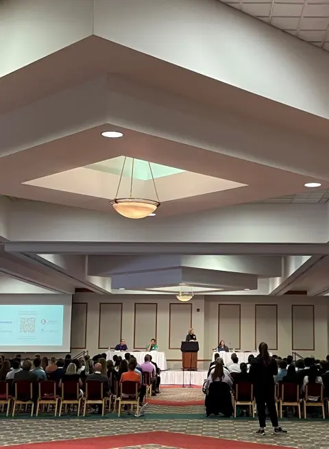 Conference attended by students and recruiters