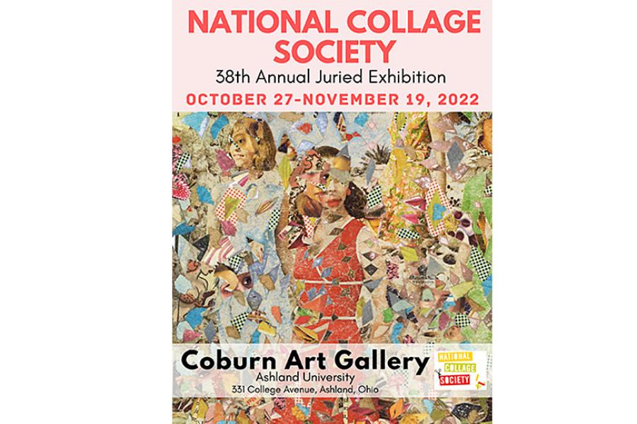 poster of National Collage Society exhibit