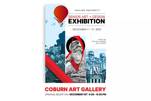 poster of Senior Art + Design Exhibition