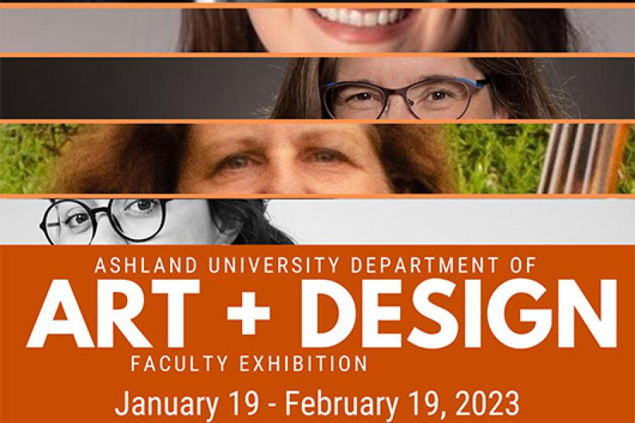 poster of Art + Design Faculty Exhibition