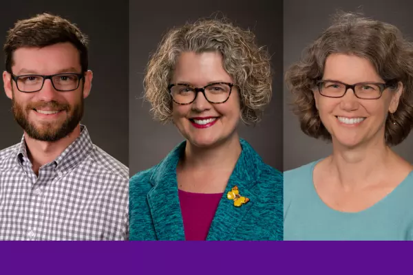 head shots of Chris Chartier, Hilary Donatini and Patty Saunders