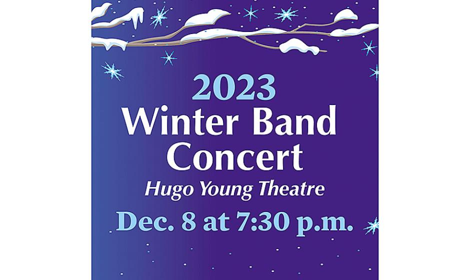 graphic of winter band concert