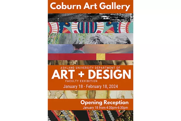 poster promoting faculty art exhibition