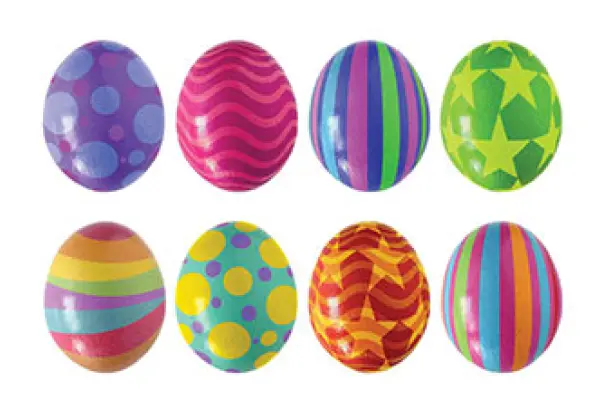 colored eggs