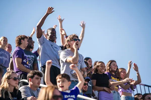 cheering fans at 2024 Homecoming game