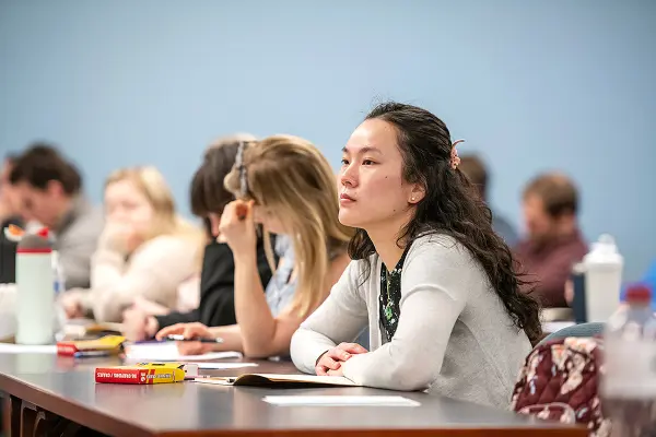 A physician assistant student during a Healer's Art Course workshop in March 2025.