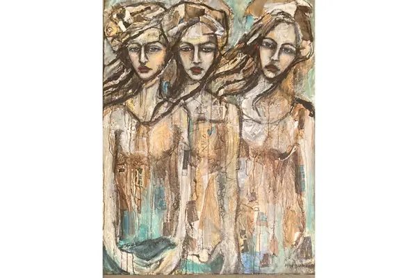 artwork at 2025 alumni exhibition