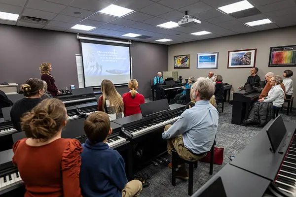 The Ron Sprunger Piano Lab, dedicated in December 2025