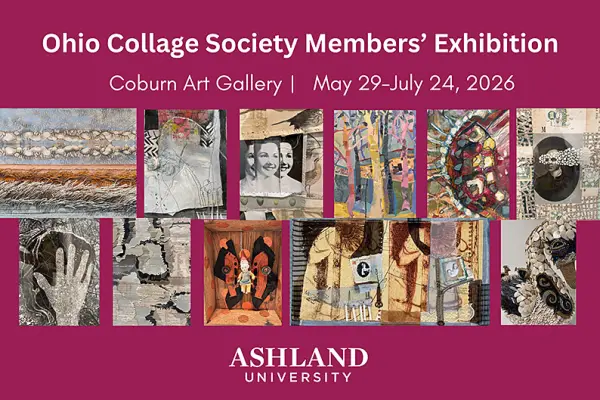 poster promoting 2026 Ohio Collage Society summer exhibition