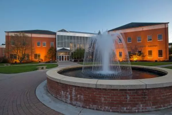 Hawkins Conard Student Center fountain