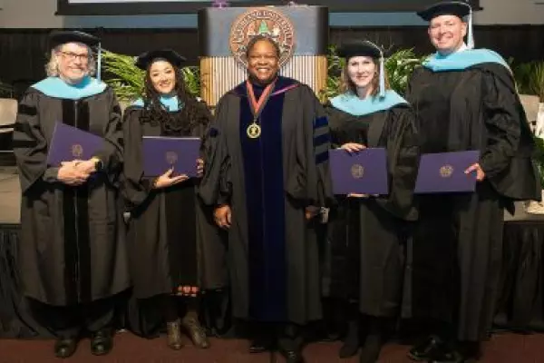Doctor of Education students graduating group photo