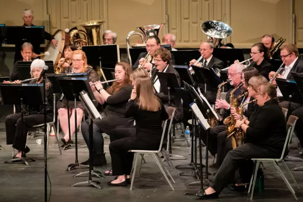 Ashland County Community Band playing in concert