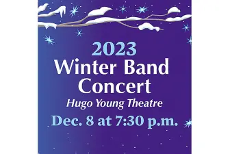 graphic of winter band concert