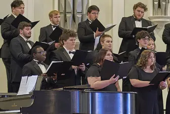 group of chorus members from 2022 spring concert