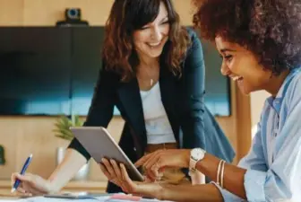 women working in office