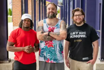 Trae Coopwood, Erich Metze and Zach Portner