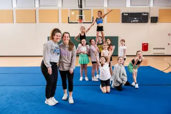 Shila Shreve and Joy Downing with their Club STUNT team