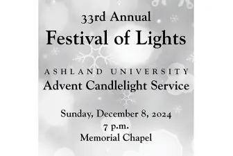 graphic promoting Festival of Lights event