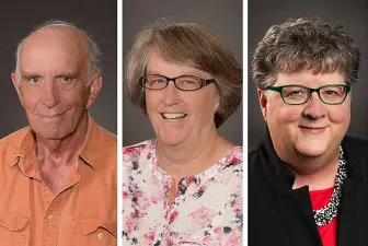 head shots of Duncan Jamieson, Diane Moretz, Jackie Owens