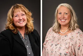 head shots of Shawn Orr (left) and Catherine Williams (right)